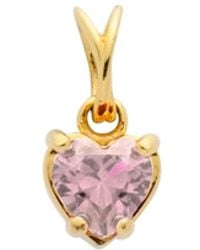 Belinda Jewelz - Tourmaline Heart Charm - Lyst