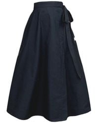 Frock Tales - Meyer Wrap Midi Skirt - Lyst
