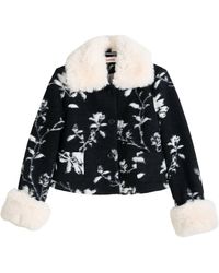 Louche - Kent Power Bloom Fur Collar And Cuff Jacket - Lyst