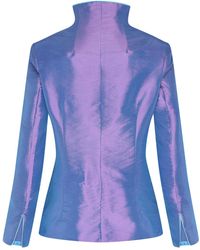Beatrice von Tresckow - Lilac Ice Blue Reversible Short Holden Jacket - Lyst