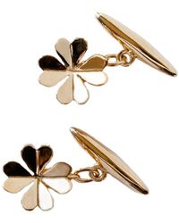 Lee Renee - Lucky Clover Cufflinks– - Lyst