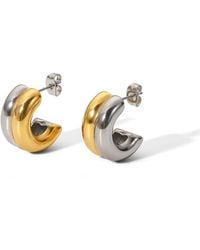 Olivia Le - Santos Double Layered Huggie Earrings - Lyst