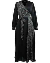 Smart and Joy - Bi-Material Asymetric Long Dress - Lyst