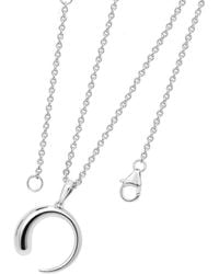 Lucy Quartermaine - Solid Sterling Luna Pendant - Lyst