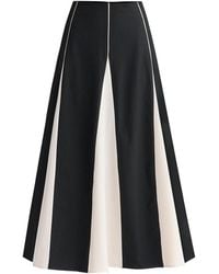 Paisie - Contrast Details Maxi Skirt - Lyst