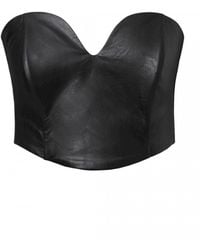 AGGI by HALEWSKI - Lara Vegan Leather Corset - Lyst