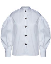 Conquista - Shirt With Bishop Sleeves - Lyst