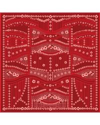 Jessie Zhao New York - Scarlet Rhythm Double Sided Silk Scarf - Lyst