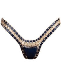 Luxsea Swimwear - Lucia Shimmer Crochet Bikini Bottom - Lyst