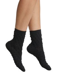 HIGH HEEL JUNGLE by KATHRYN EISMAN - Waffle Combed Cotton Socks - Lyst