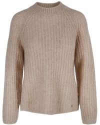 tirillm - Neutrals Anna Rib Knitted Pullover Light - Lyst