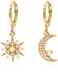 Luna Charles - Esmae Moon & Star Earrings - Lyst