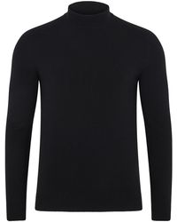Paul James Knitwear - Lightweight Merino Cashmere Tristan Mock Turtle Neck Jumper - Lyst
