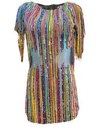 Any Old Iron - Rainbow Fringe Dress - Lyst