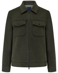 Guards London - Steele Wool Blend Zip Front Short Jacket - Lyst