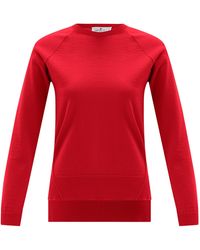 Peraluna - Vanessa Slit Detailed Asymmetric Fine Pullover - Lyst