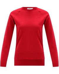 Peraluna - Vanessa Slit Detailed Asymmetric Fine Pullover - Lyst