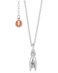 Unaloe - Sterling Necklace With Horn Hand Pendant - Lyst