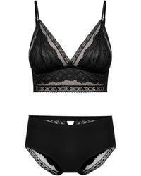 Oh!Zuza - Diary Lace Lingerie Set Bralette & Briefs – - Lyst