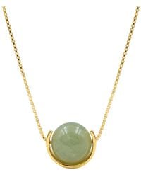 seree - Equinox Green Bead Jade Necklace - Lyst