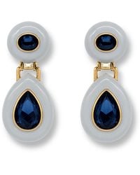 Michael Nash Jewelry - Lena Aqua Resin And Sapphire Earrings - Lyst