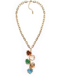 Adriana Pappas Designs - Gemstone Hearts Necklace - Lyst