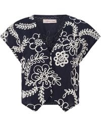 Traffic People - Sandrine's Smile And Floral Gatsby Vest Top - Lyst