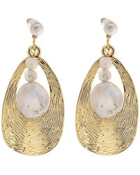 Ebru Jewelry - Cleopatra & Pearl Dangle Earrings - Lyst