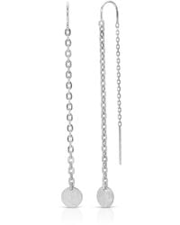 Heather Hawkins Jewelry - Tiny Coin Chain Threader Earrings - Lyst