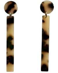 CLOSET REHAB - Neutrals Matchstick Drop Earrings - Lyst