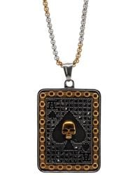 Ebru Jewelry - Ace Of Power Pendant Chain Necklace - Lyst