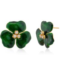 Milou Jewelry - Trillium Flower Earrings - Lyst