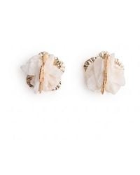 Paisie - Chiffon Bloom Earrings - Lyst
