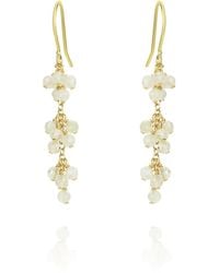 MOUNIR LONDON - Neutrals Long Grape Cluster Earrings - Lyst