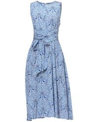 Helen Mcalinden - Avril Stripe And Bow Print Dress - Lyst