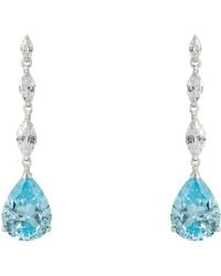LÁTELITA London - Zara Teardrop Blue Topaz Gemstone Earrings Silver - Lyst