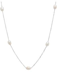 LÁTELITA London - Neutrals Solid 14K Natural Spaced Pearl Necklace - Lyst