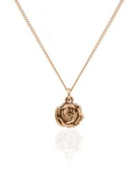 Lee Renee - Rose Necklace – Rose Gold - Lyst
