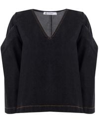 Mirimalist - Vvv Top Denim - Lyst