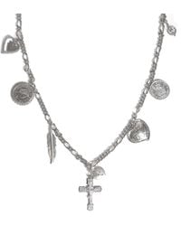 Caramel Vintage Jewellery - Faith & Love Charm Necklace - Lyst