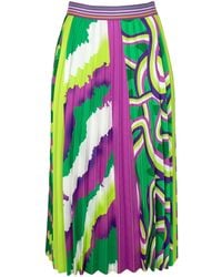 Lalipop Design - Half-circle Pleated Midi Skirt With Colorful Digital Print - Lyst