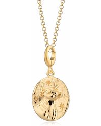 Lily Charmed - Plated Taurus Zodiac Charm Necklace - Lyst