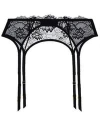Journelle - Isabel Suspender Belt Noir - Lyst