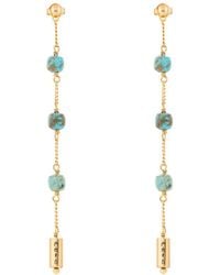 Karma and Luck - Mantra Drop Earrings – Balance & Mindfulness Gemstone Jewelry – Serene Intentions - Lyst