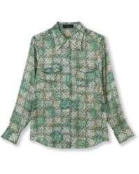 Jessica Russell Flint Utility Shirt / "adaira" - Green
