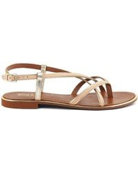 Rag & Co - Neutrals Pheobe Strappy Flat Sandals - Lyst