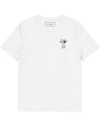 Anchor and Crew - Peony Garden Dystopia Organic Cotton Embroidered T-Shirt - Lyst