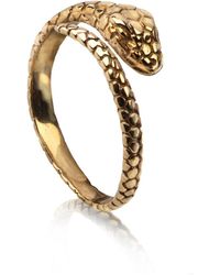 The Jewellery Store London - Adjustable Snake Ring - Lyst