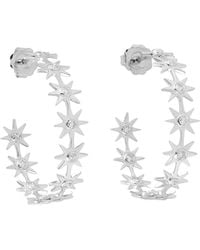 Artisan - Natural Diamond huggie Earrings 18k Gold Diamond - Lyst