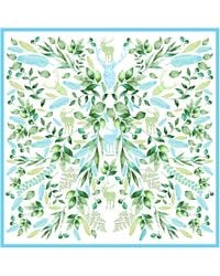 Jessie Zhao New York - Double Sided Silk Scarf Of The Color Of Breeze - Lyst
